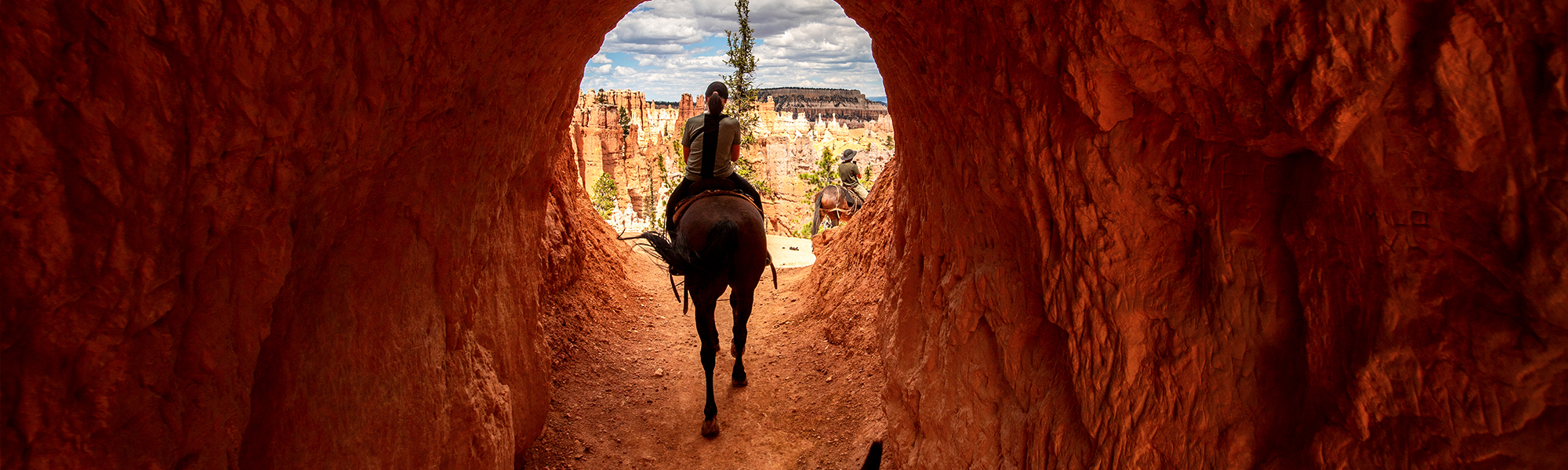 Riding into a Bryce Canyon National Park Sunset